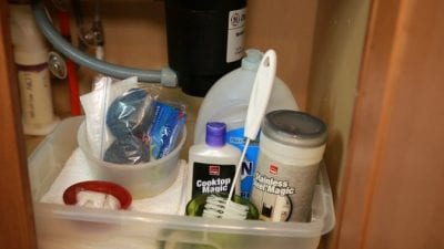 Vacation Rental - What's Under Your Sink, Under Sink Supplies