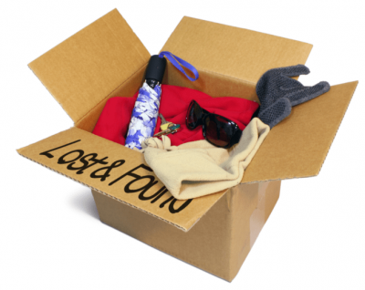 Guest Items Left Behind, Lost and Found Box